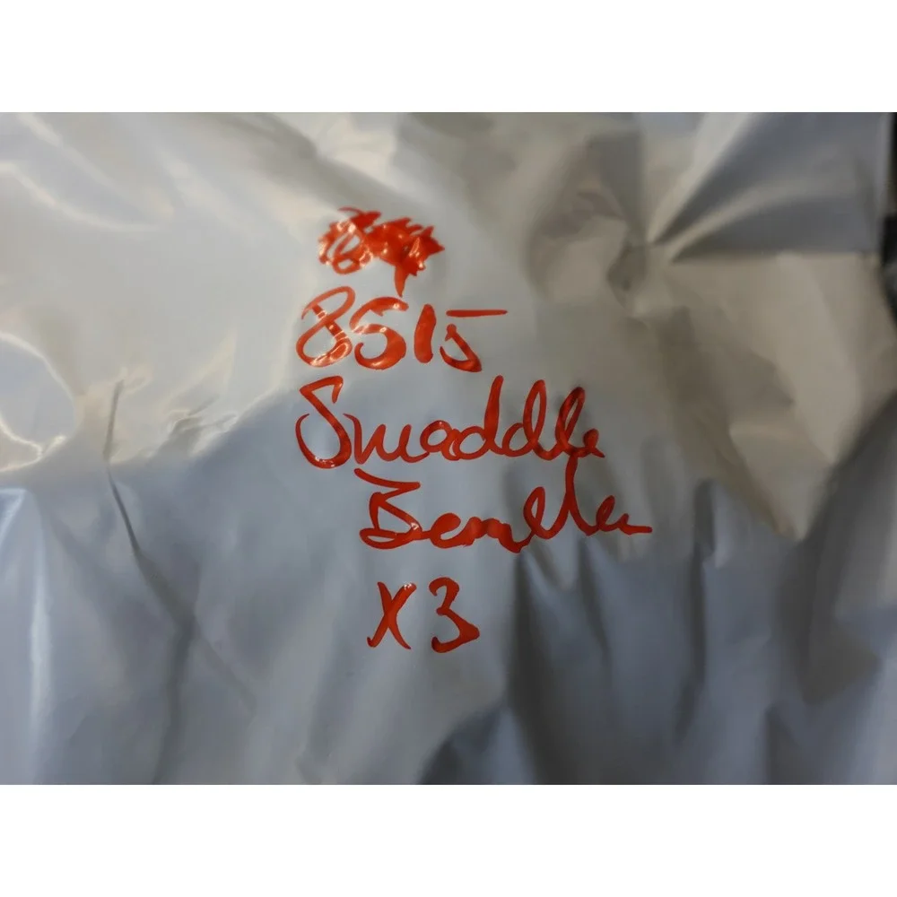 SwaddleMe Zipper Swaddle Pods 3‎ Pack Newborn SM/MED Pink Hearts Arrows Peach
